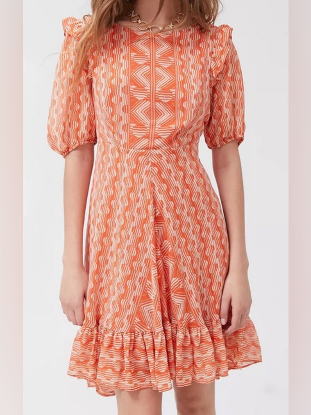 Urban Outfitters Wrighton Ruffle Mini
Dress